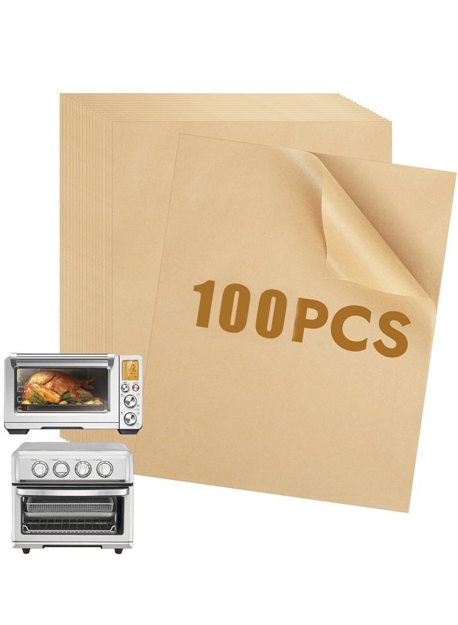 100 Pcs 12"x 16" Parchment Paper Sheets, No-Stick & No-Leak Unbleached Baking Paper, Baking paper Sheets for Oven, Air Fryer, Microwave,Cookies - Image 1
